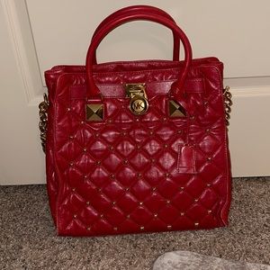 EUC Michael Kors Red Studded Purse